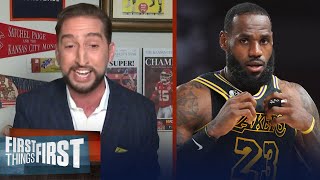 Nick is confident in LeBron's greatness, predicts Lakers over Blazers | NBA | FIRST THINGS FIRST