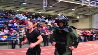 A hungarian EOD-expert bomb suit run for a new Guiness record
