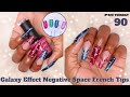 Madam Glam Cat Eye Holiday Gels | Galaxy Effect Negative Space French Tips | MANI TUESDAY