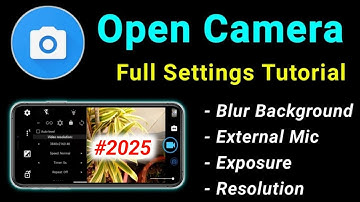 Open camera settings | Open Camera | Open camera video recorder app | open camera app