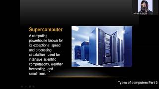 Lesson # 5 Computer Basics  | Types of computers Part 2