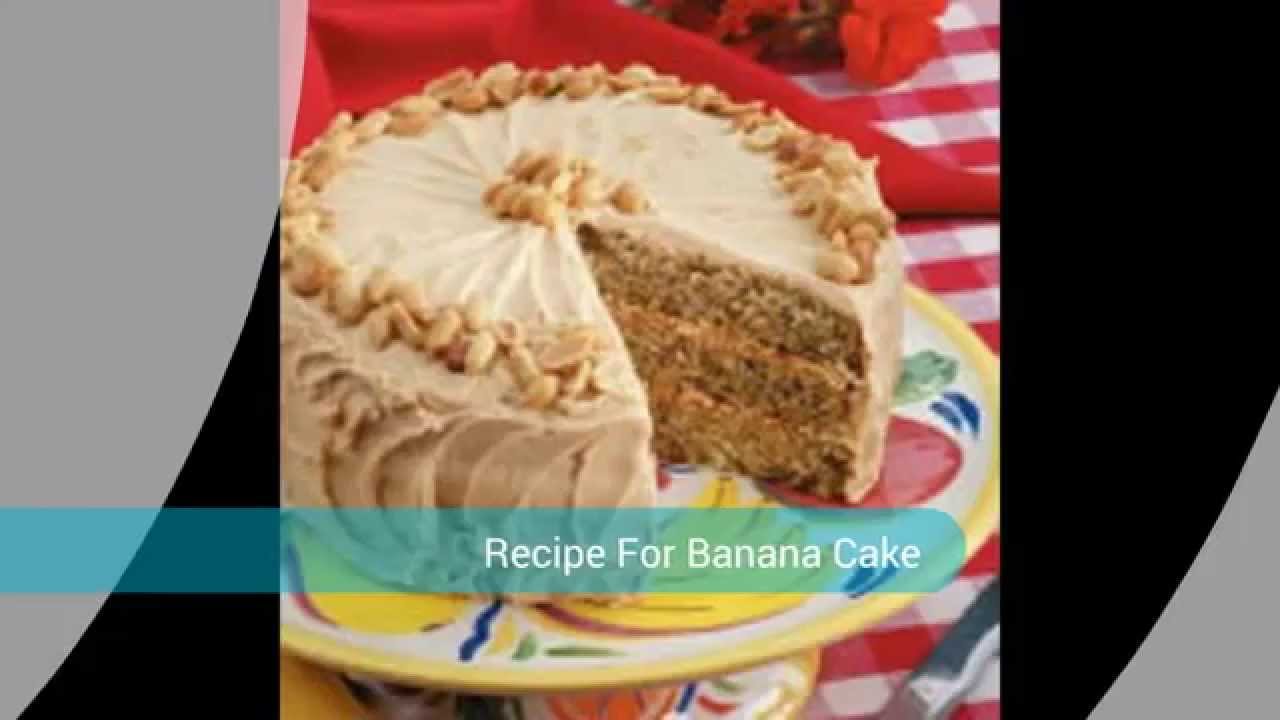 Quick Recipe For Banana Cake - YouTube