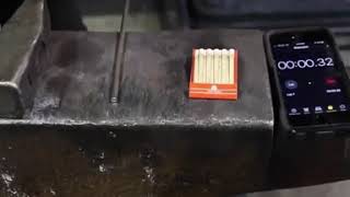 START A FIRE WITH COLD STEEL AND A HAMMER *MINDBLOWN*
