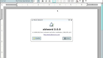 Demo: AbiWord, word processor for Linux; MS Word replacement #abiword #wordprocessor