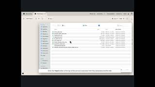 Import a CSV file