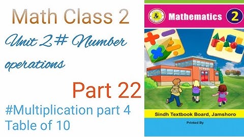 Math class 2📖| Unit 2 Number operations|Multiplication|Sindh board📚|