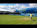 Wawrinka-Dimitrov Training 2014-Court Level View-Part 2