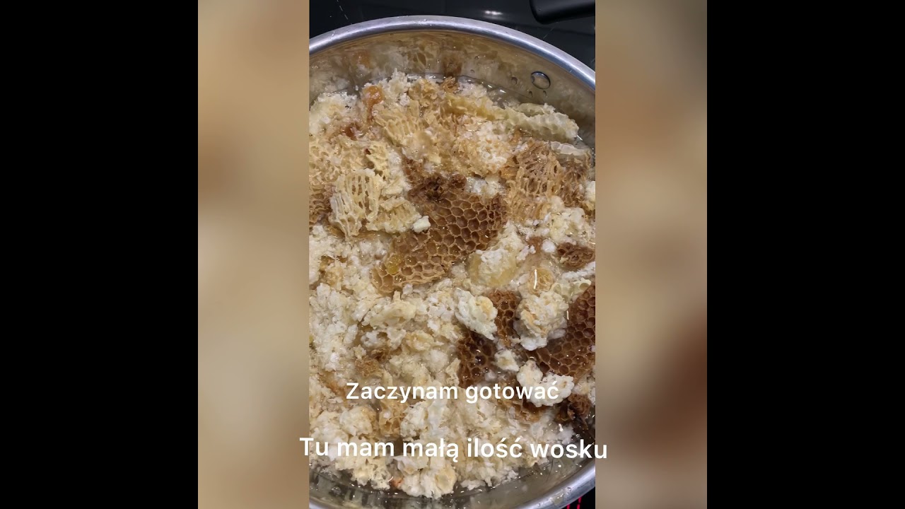 Przetapianie wosku i odsklepin po miodobraniu