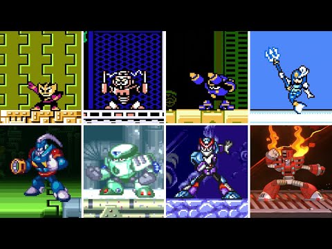 All Robot Master Boss Fights Mega Man 1 11 Mega Man Bass Mega Man V 