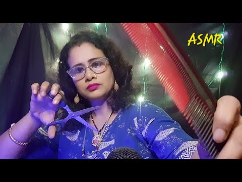 ASMR 💇‍♀️ Hair Styling (clipping +Cutting) Long Hair (हिन्दी)| Dearly ASMR |