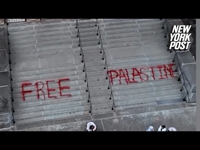 ‘Free Palastine’? Ottawa protesters mocked over misspelled graffiti featured in Macklemore’s video