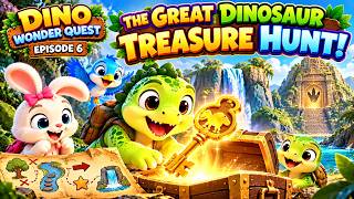 🦕 The Great Dinosaur Treasure Hunt! 🔑 | Learn Counting, Shapes & Directions | Dino Wonder Quest Ep 6