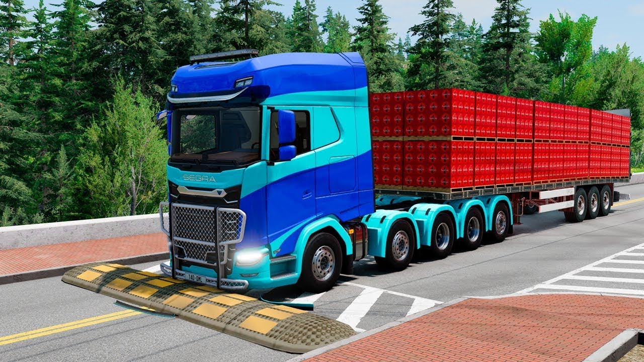 Cars and Trucks vs Speed Bumps SPECIAL #134 | BeamNG Drive | TrucksVs