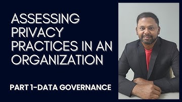 DATA GOVERNANCE- Part1:How To Assess The #DataProtection Practices In An Organization for Compliance