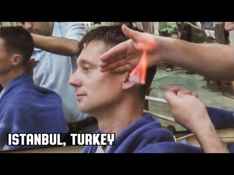 The Turkish Barber Haircut (Grand Bazaar Istanbul Turkey)