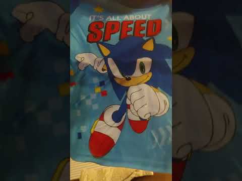 Sonic the hedgehog pajama opening