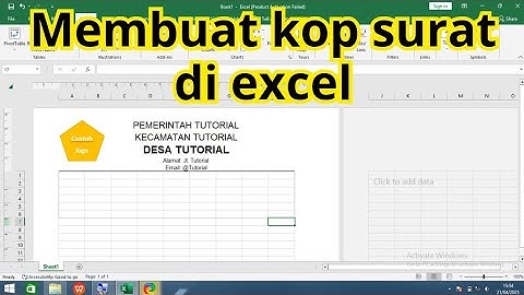 Cara Membuat Kop Surat Pada Excel dengan gampang #kopsurat #kopsuratexcel