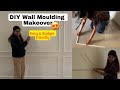 Simple Wall Ko Banaya Luxury 😳 | DIY Wall Moulding Makeover at Home😍 #walldecor #moulding #diy 