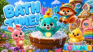 Bath Time Song 🛁 Bubble Bath Splish Splash Song for Toddlers | Lulumis Nursery Rhymes
