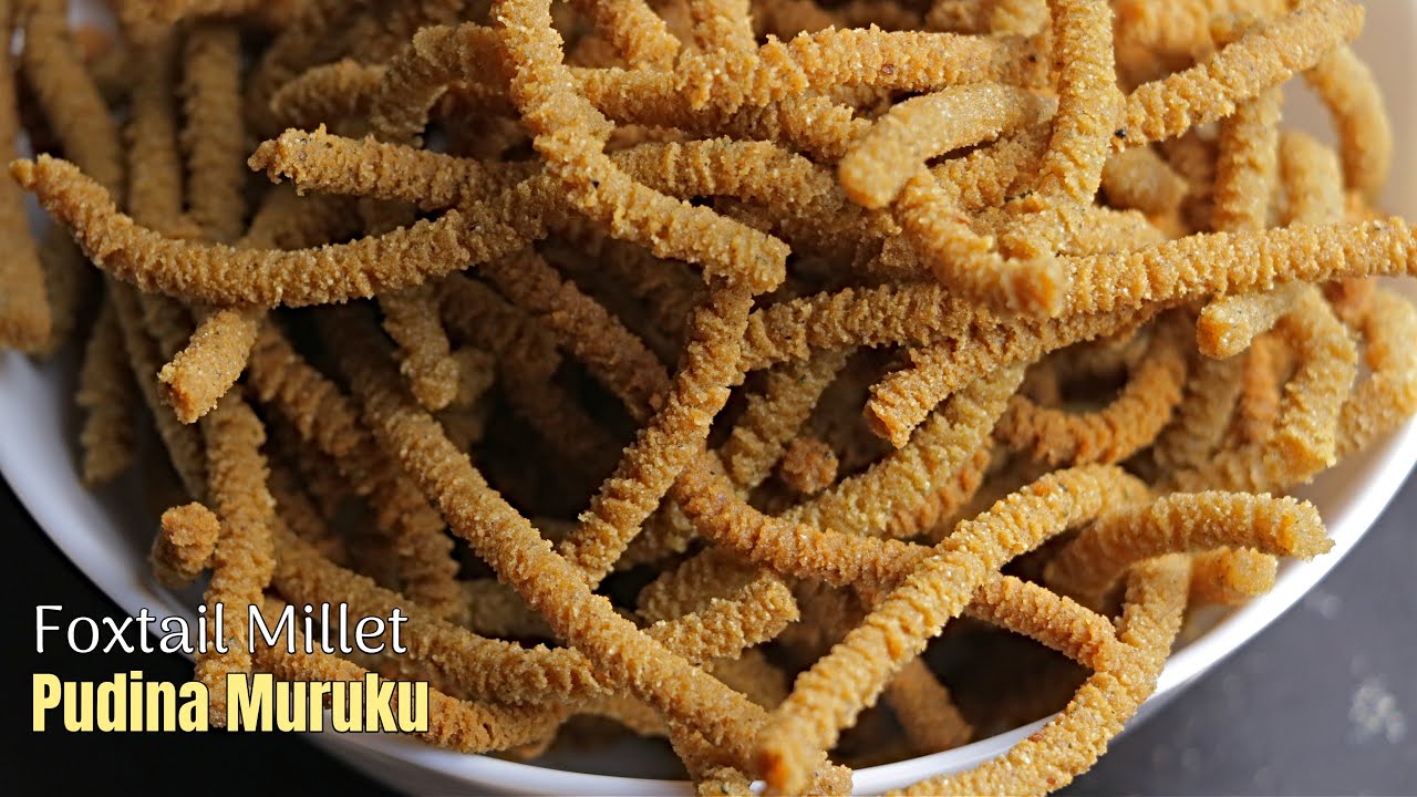 Foxtail Millet Pudina Muruku|Fiber Rich Snack|పుదినా కొర్ర కారప్పూస|తక్కువ నూనెతో ఘుమఘుమలాడే జంతికలు