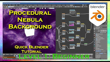 How to Make Procedural Nebula Backdrops Quick Blender Tutorial