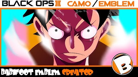 Black Ops 3 Emblem Tutorial 108 -  Luffy Gear 2 #OnePiece #Babifoot