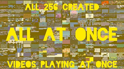 256 created aao videos playing at once - YouTube