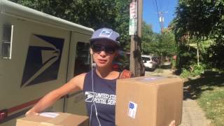 Mail Carrier beats heat in tank top