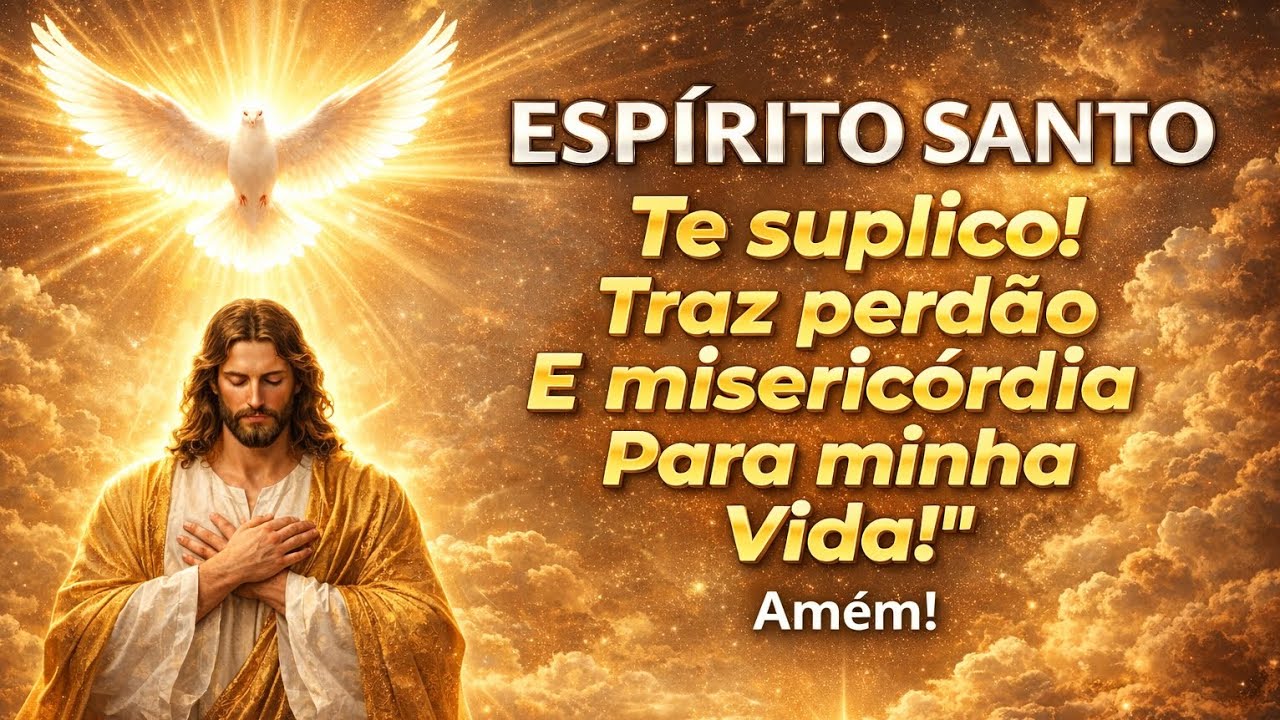 ESPÍRITO SANTO TE SUPLICO! TRAZ PERDÃO E MISERICÓRDIA PARA MINHA VIDA AGORA!