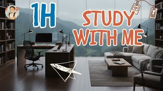 🎵 1-HOUR STUDY WITH ME – No Break | Chill Beats to Study, Relax &amp; Focus 🌙🎶| Pomodoro timer 50/10