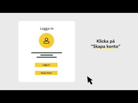 Skapa ett konto på Mitt konto