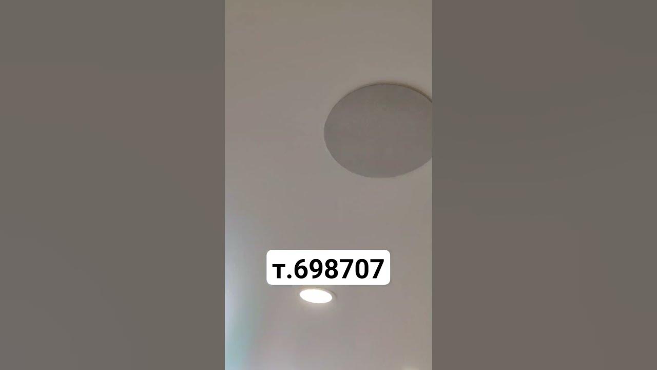 Два динамика встроенные в натяжной потолок.т.89619991979.замер ...