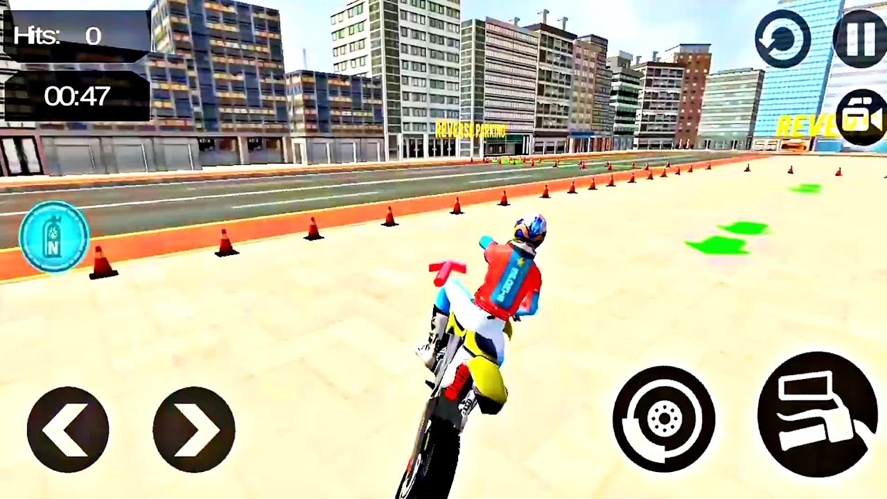 City Bike Stunt Parking Adventure - Android GamePlay #1 ጌም, ጌም ጨዋታ