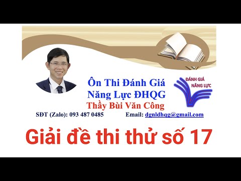 Video Giải đề thi thử số 17 - youtube