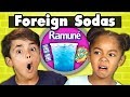 KIDS DRINK FOREIGN SODAS! | Kids Vs. Food