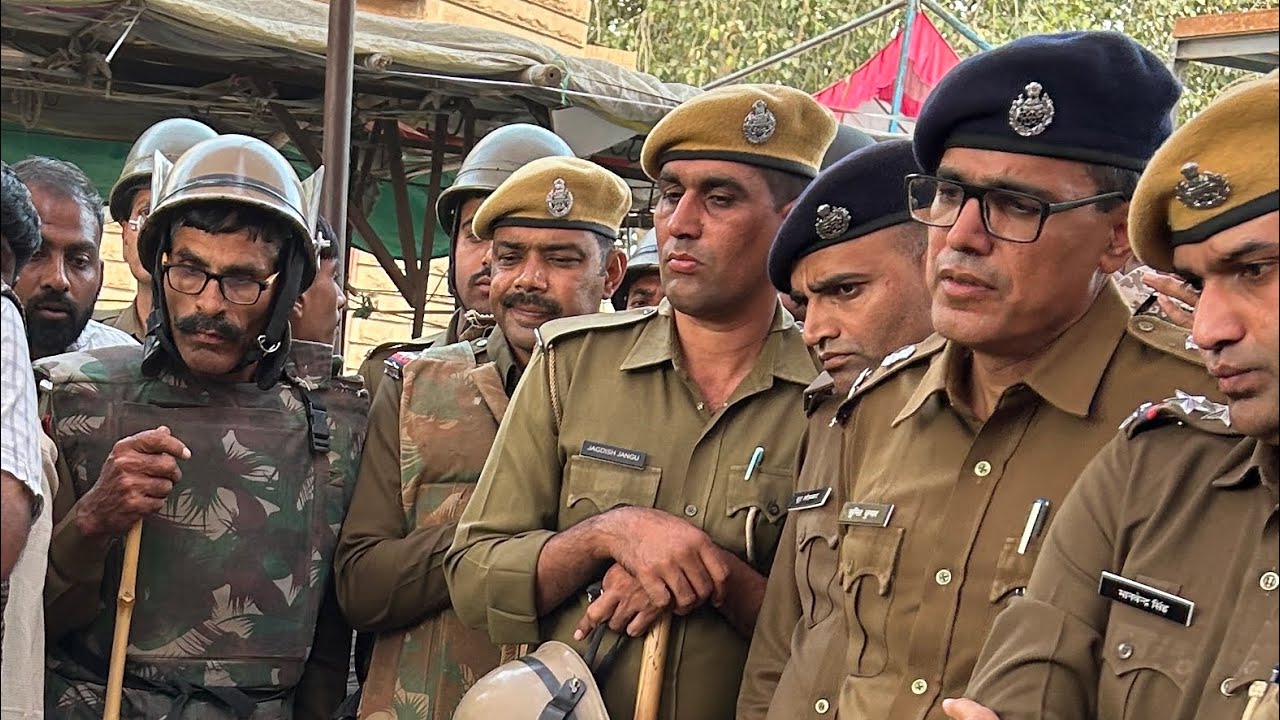 नागौर,जोधियासी में पुलिस ने दूसरे पक्ष को लगाई फटकार  | सूरजमल प्रतिमा वि’वाद । SR Media 