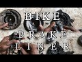 Bike Brake Liner Repair | REPLACE BRAKE SHOES | Front Back Brake Repair | Replace brake liner |LINER