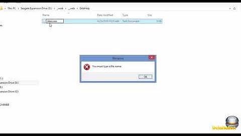 How to create a new .htaccess file on Windows computer