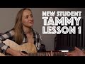 Meet Tammy! Private Lesson 1 (for acoustic singer songwriters) Guitar Lesson Tutorial