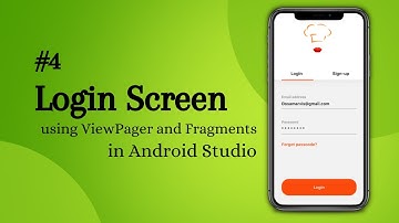 Login Screen in Android Studio | Login Screen using ViewPager and Fragments | #4 | Android Tutorials
