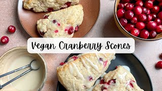 Vegan Cranberry Scones