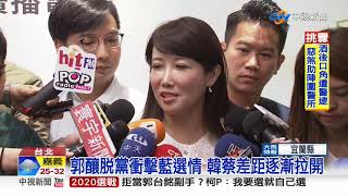 反送中.藍分裂衝擊選情 蔡韓差距首破10%│中視新聞 20190905