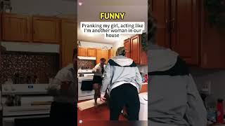 Acting like another girl iscooking for me to seemy girlfriends reaction#viral#funny#fyp#shorts