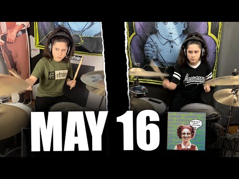 Lagwagon – "May 16" Drum Cover Comparison | 1 Year Later | Sarahlynnja