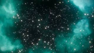 Cosmic Nebula Journey | Relaxing Space Animation with Stars and Teal Galaxy Clouds screenshot 2