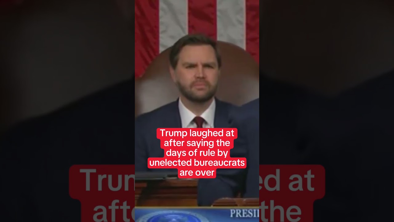 Trump LAUGHED ACT over 'Unelected Bureaucrat' Remark During Joint Address to Congress
