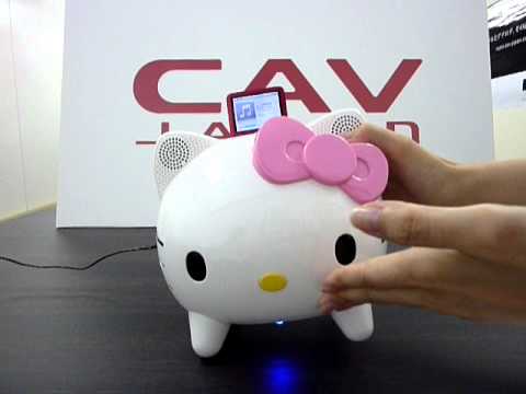 Hello Kitty ハローキティ」iPod対応ドックスピーカーの紹介。 - YouTube
