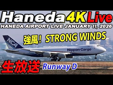 🔵羽田空港 ライブカメラ Haneda Airport Live January 11, 2026  生中継 2026年1月11日 羽田空港ライブ