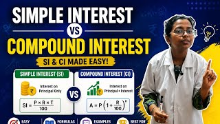Simple Interest vs Compound Interest | SI & CI Easy Tricks 💰📘