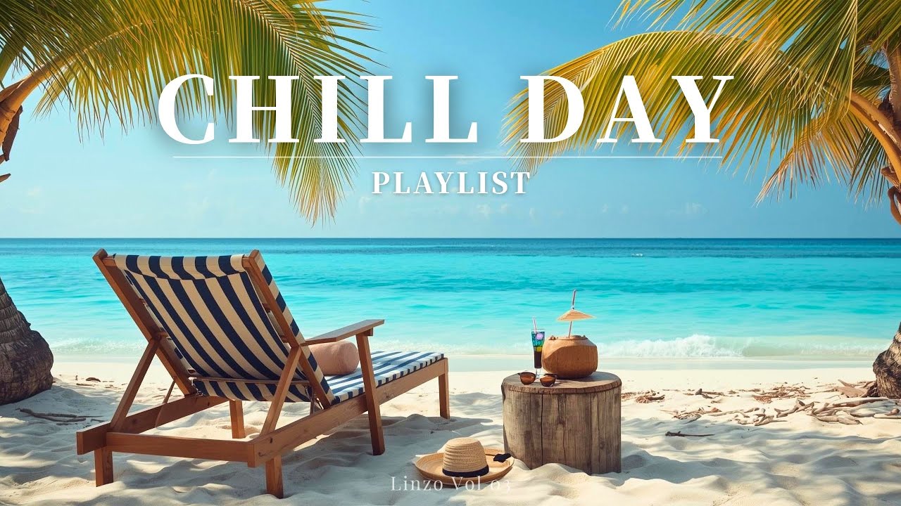CHILL DAY 🌴 Positive Tropical Piano& Guitar | Summer Vibes for Work, Study & Focus [4K]